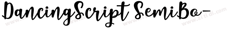 DancingScript SemiBo字体转换